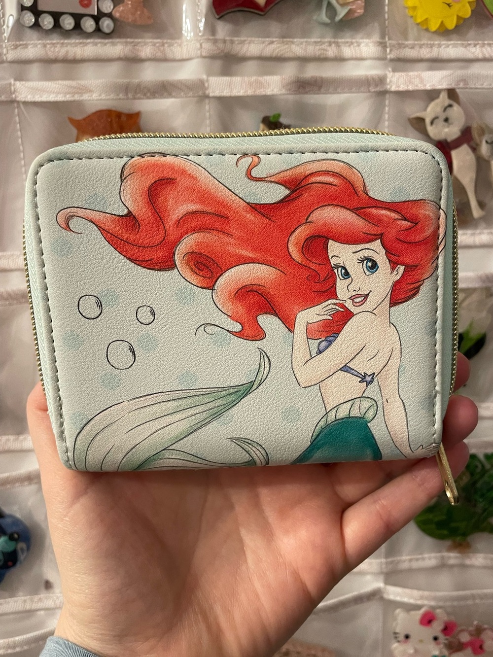 Loungefly Disney The Little Mermaid Ariel Mini Zip Wallet - Picture 6 of 8